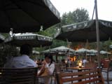 outdoor seating of the restaurant